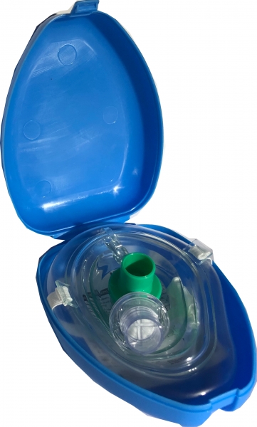 Taschenmaske in Blau